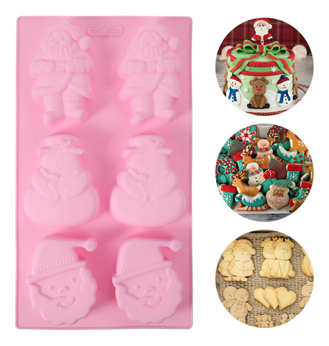 Moldes De Pastel De Navidad Hemoton 2pcs De Silicona Santa Y