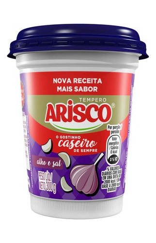 Tempero Completo Arisco Alho E Sal 300g