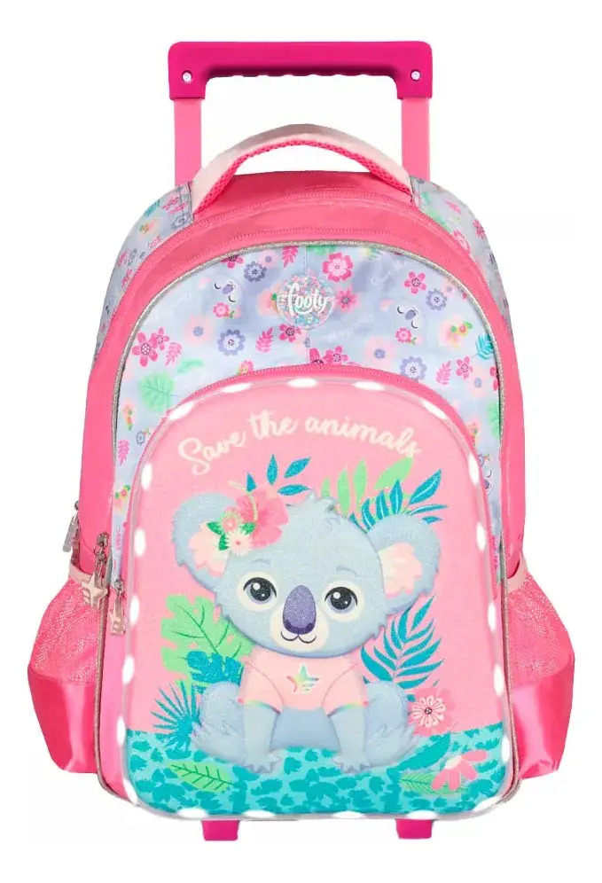 Footy Escolar Koala de 26L mochila rosa 18"