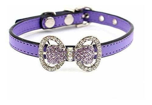 Cocopet Bling Rhinestone Pet Cat Dog Bow Tie Collar Necklace