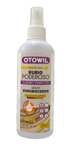 Otowil Rubio Poderoso Spray Enrubiecedor Brillo X 180 Ml