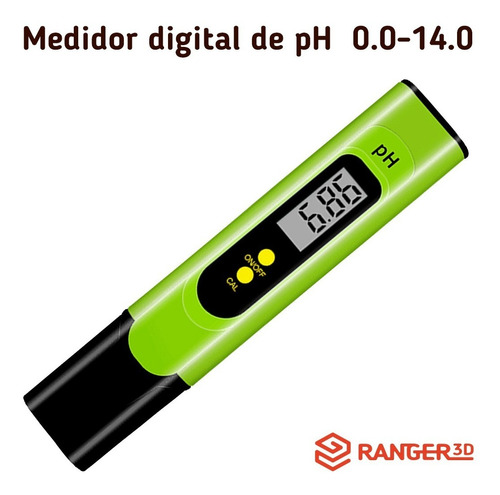 Medidor Ph Digital Auto-calibração Aquário Água - Verde