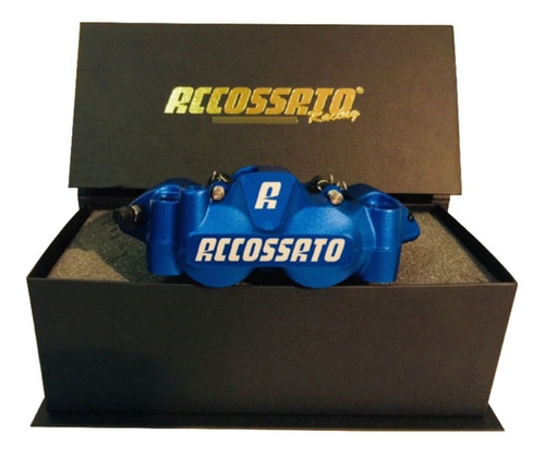 Pareja Caliper Radial Anodizado Monobloque Accossato 108mm