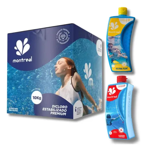 Kit Cloro Premium Algicida Ultra Floc P/ Piscina Jacuzzi
