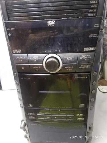 Aparelho Som Jvc Ca-dxj20 Defeito Cinza-escuro 100 W (Usado)
