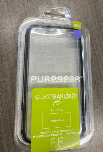 Imagen 4 de 5 de iPhone X 64 Gb Negro Case Puregear 360 Cristal