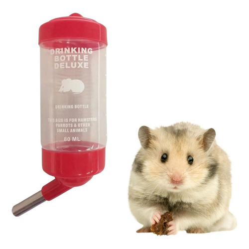 Imagen 1 de 3 de Bebedero Para Roedores Ratas Hamster X 80 Ml 
