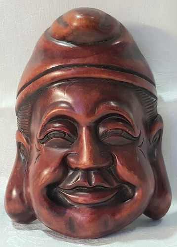 Buda De La Alegria Feliz Mascara De Madera B35