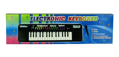 Imagem 4 de 7 de Teclado Infantil Musical 32 Teclas Keys Com Microfone Piano