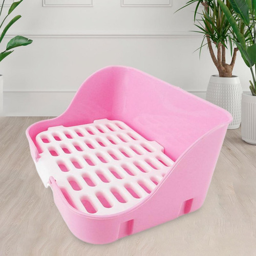 2x Caja De Arena Para Conejos Orinal Inodoro Para Mascotas