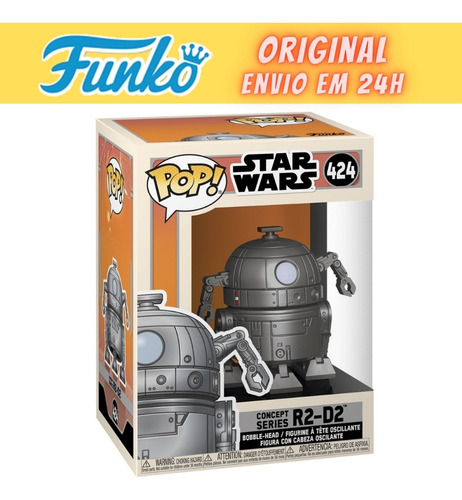 Boneco Funko Pop Star Wars Concept Series R2-d2 - 424