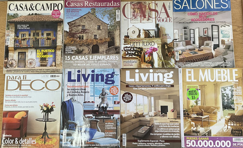 Lote 10 Revistas Casa, Decoración Y Muebles (Usado)