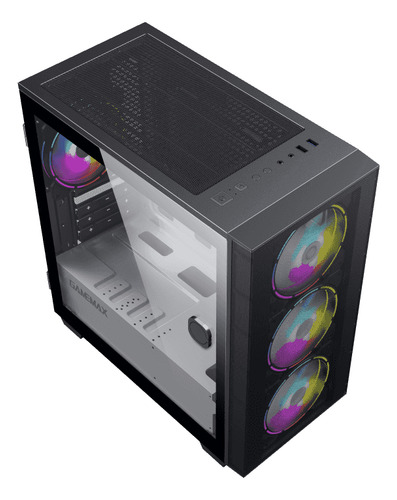 Gabinete Gamer Gamemax Aero Mini 4 Fan Hub Argb