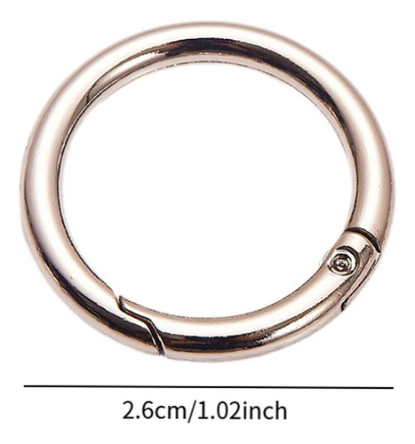 10pcs Anillos Push Gaving Snap Hooks Clamp Socks Metal Round