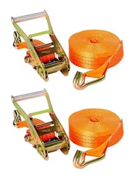 Comprar Kit 2 Cinto De Amarração Laranja 9m C/catraca E Gancho J 10t no Mercado Livre