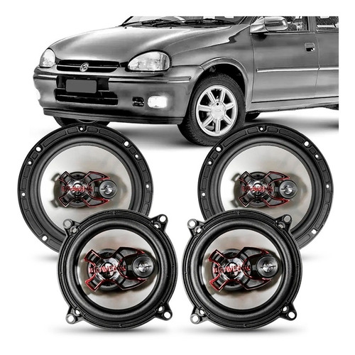 Kit Alto Falante Corsa Wind Wagon Sedan 200w Rms Original