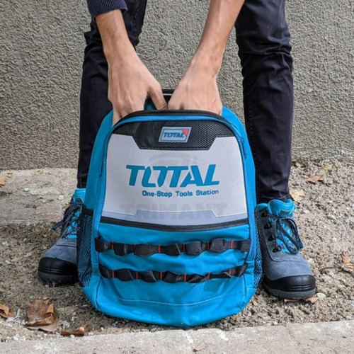 Mochila Porta Herramientas Resistente Total Color Turquesa