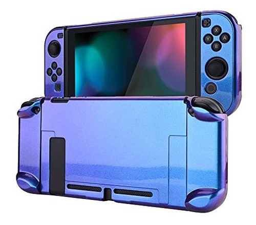 Carcasa Protectora Para Nintendo Switch Color Purpura Azul