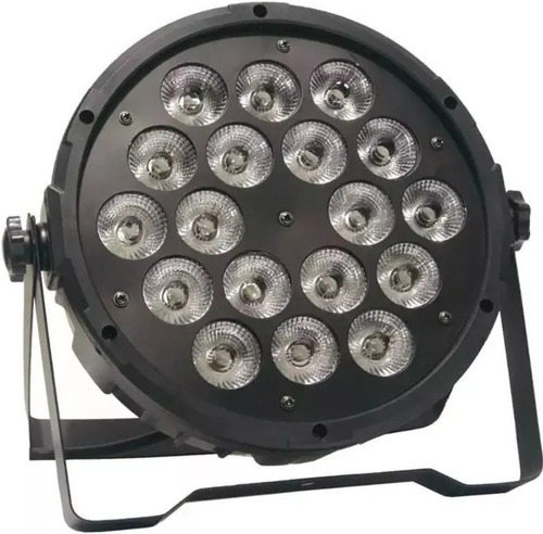 12 Refletor Par 64 Slim 18 Leds 12w Rgbw Quadriled Dmx