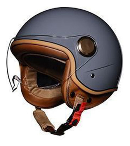 Casco Moto Abierto 3/4 Vintage Cafe Racer Chopper Y Scooter