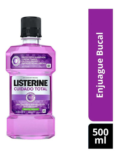 Listerine Cuidado Total - mL a $55