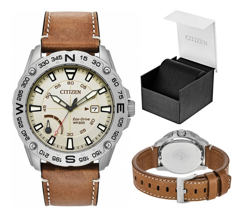 Imagen 2 de 2 de Citizen 60967 Aw7040-02a Ecodrive Correa Full Fc