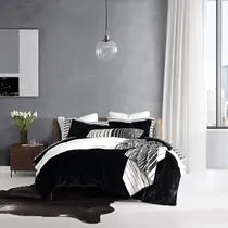 Comprar Kenneth Cole- Juego De Edredón Queen, Juego De Cama De Piel 
