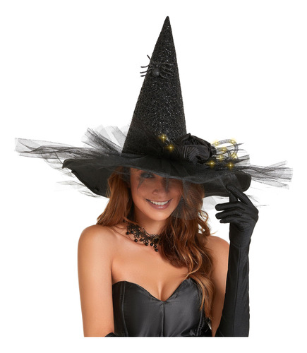 Toiyason Halloween Witch Witch Witch Witch Con Luces Led, Di