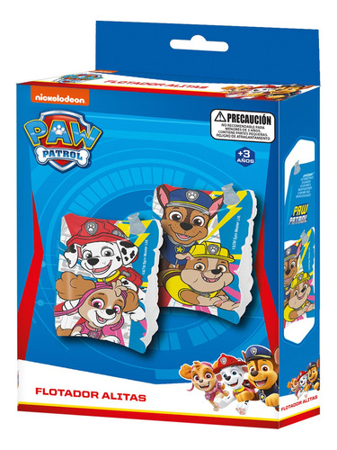 Flotador Alitas 20x15 Cm Paw Patrol Color Azul