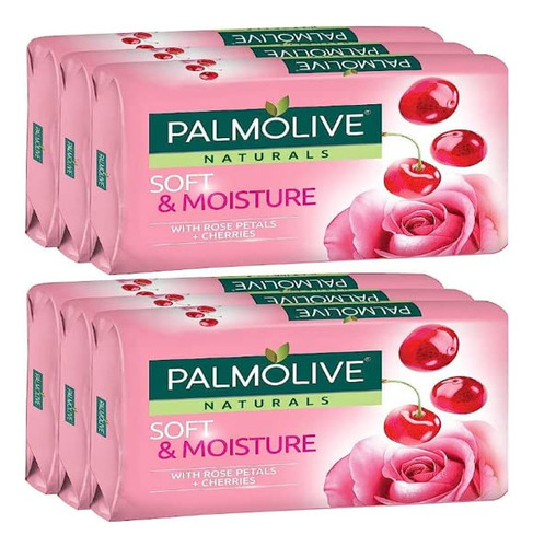 Jabón Palmolive Naturals Soft & Moisture Con Pétalos De Rosa