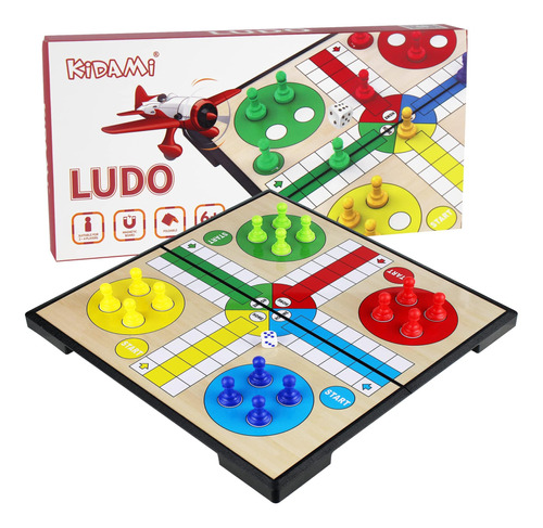 Kidami Ludo Juego De Mesa Magnético, Juego De Aprendizaje Fa