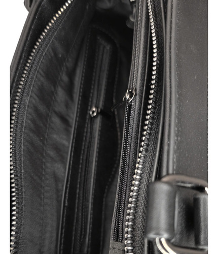 Cartera Lexico L412 Eco Cuero Premium Divisorio Interno Negro Eco Cuero Black Gun Negro