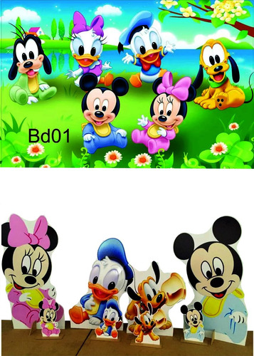 Kit Display Disney Baby 8 Peças Com Painel