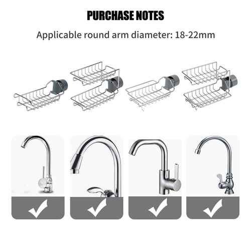 Sink Caddy: Organizador De Esponja Y Jabón Para Cocina Y Duc