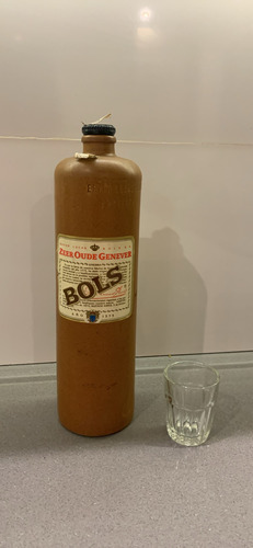 Botella Ginebra Bols De Ceramica Antigua '95