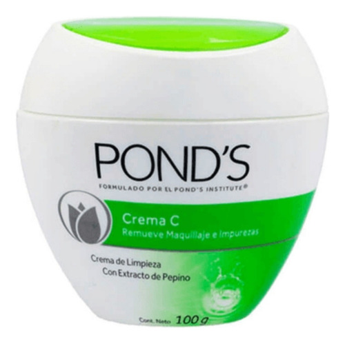Crema Pond´s C De Limpieza Con Extracto De Pepino X 100 Gr
