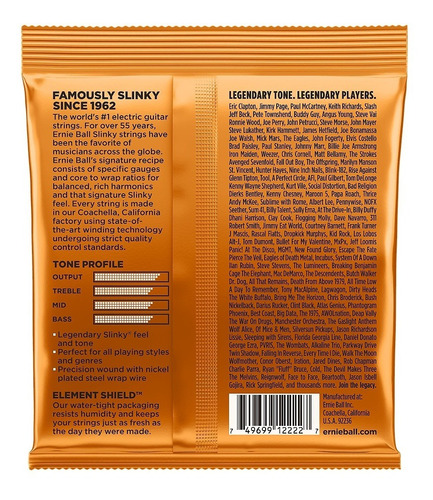 Ernie Ball 2222 Cuerdas Guitarra Electrica 9 / 46 Hybridas