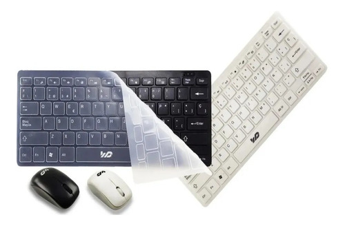 Combo Teclado Y Mouse Inalambrico + Protector Silicona