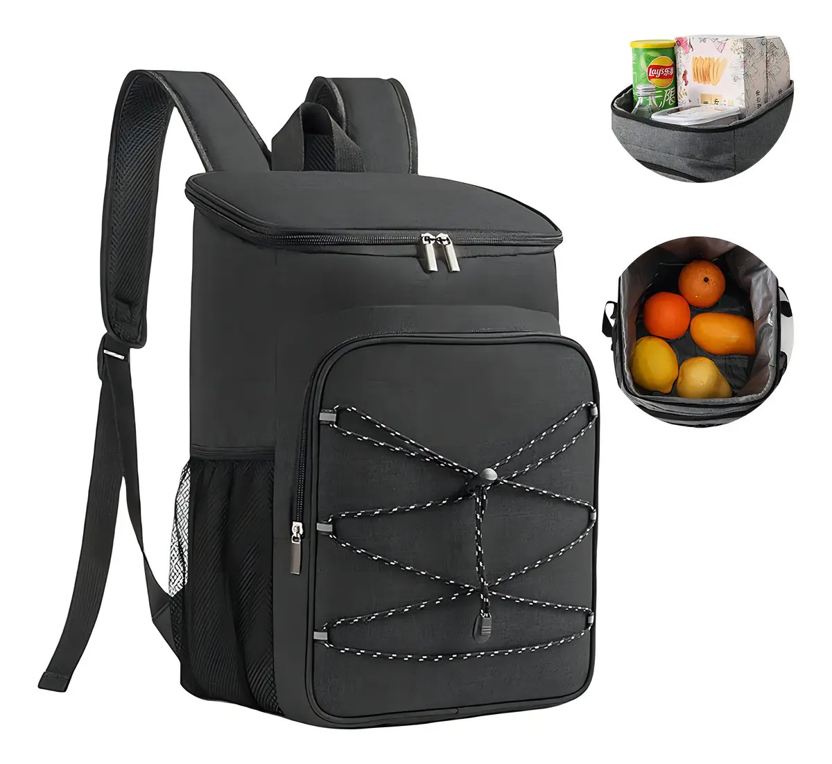 Mochila Hielera Térmica Impermeable Portátil De 25 L Color Negro Doite Ferrel