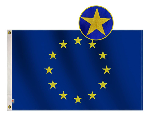 Bandera De La Unión Europea De Alta Calidad De 3 X 5 Pies Pa