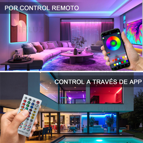 Hifiluz Tiras De Neón Flex Rgb 13m 127v Ip68 Impermeable App Control Luces Led Luz Para Cuarto Tv Bar Habitación Gaming Fiesta Sincronización De Música Diy