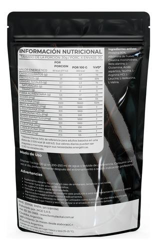 Whey Protein Platinum Fv 2lb Fuerza + Definición Muscular Cc Vainilla