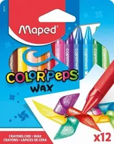 Comprar Crayones De Cera Maped Color Peps Wax X 12