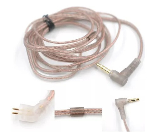 Cable Trenzado De Repuesto Para Audífonos Kz Zsn Zst Y Otros