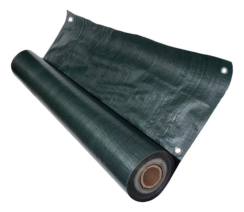 Rafia Cubre Cerco Con Ojales Brotex 1.80m X 100 Metros Verde Oscuro