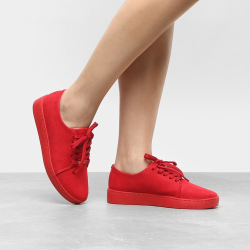 tenis vizzano suede vermelho