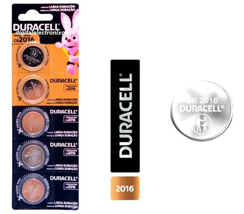 Pack Cr2016 3v Duracell 3 Tiras Total 15 Unidades