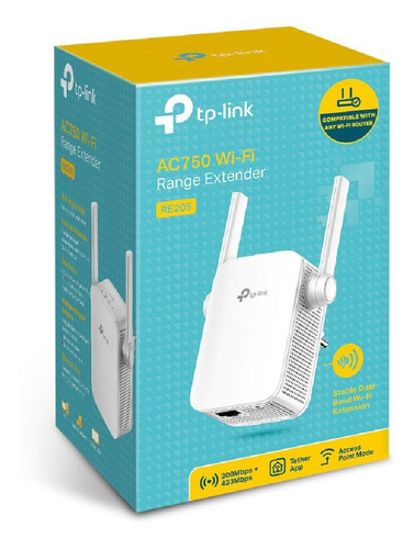 Extensor De Rango Repetidor Wifi Banda Dual Re205 Tp-link