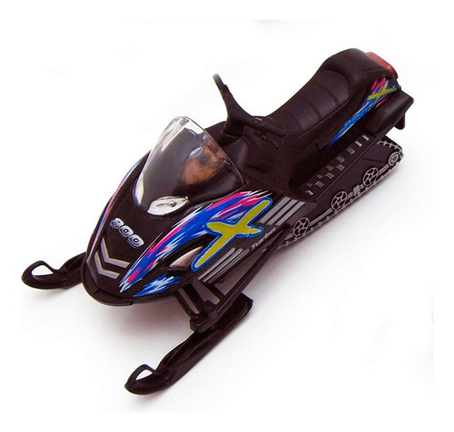 Kinsmart Modelo Diecast Moto De Nieve Turbo 5.25  Negro