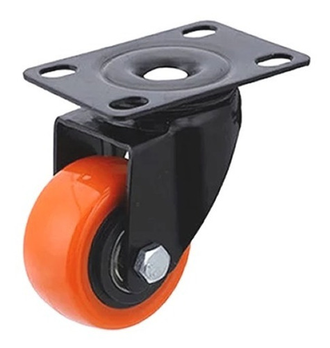 Imagen 3 de 6 de 4 Ruedas Giratorias Reforzada 50mm Ruedita Ruleman 2 C/freno